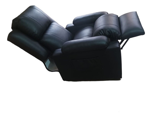 Sillón Reclinable De 1 Cuerpo Cuero Vegano Comodidad Y Segur