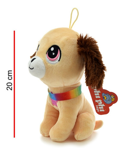 Perro Peluche Perrita Caniche 20cm Phi Phi Toys La Plata