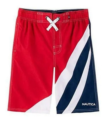 Pantalon Short Bermuda Traje Baño Niño Nautica Talla 10/12