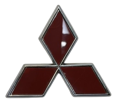 Emblema Mitsubishi Trebol Pequeño Rojo