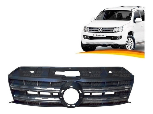 Mascara Volkswagen Amarok 2010 2014 Negra/cromada