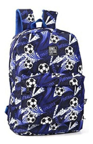 Mochila Bonus Culture Futbol 43cm - Espacio S Color Azul