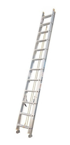 Escalera De Aluminio Extensible De 32 Tramos Marca Aladino