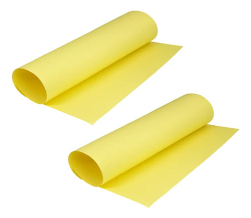 Combo X2 Cartulina Lisa Campus 50x56cm Color Amarillo 38284