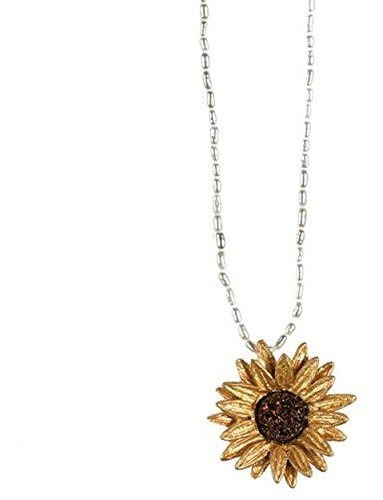 Collar Sunflower Druzy Perl 8821