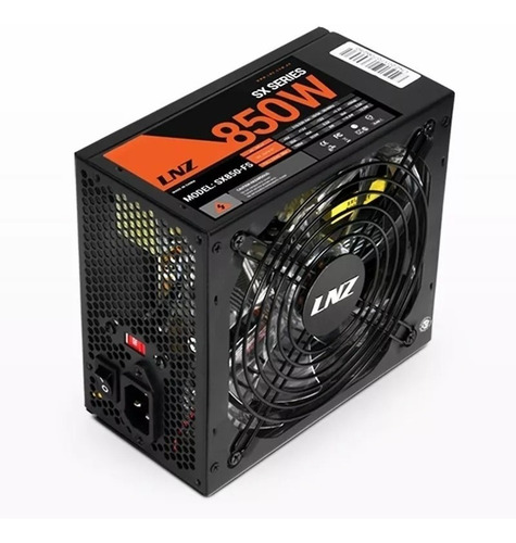 Imagen 4 de 6 de Fuente Pc Atx Lnz Sx850-fs Sx Series Negra Gamer