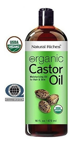 Cabello Grueso Aceite De Ricino Organico Prensado En Frio Pa