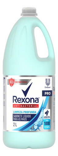 Sabonete líquido Rexona Pro Limpeza Profunda Antibacterial em líquido 2 L