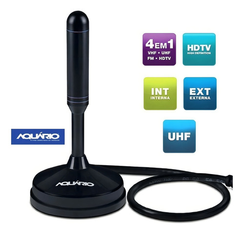 Antena Digital Interna Para Tv Uhf Vhf Imagevox Adtt-01