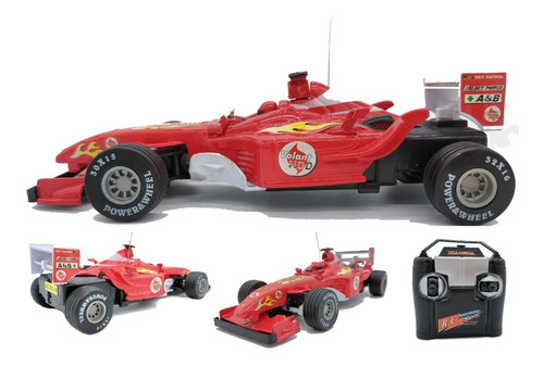 F1 Carrinho Controle Remoto Corrida Formula 1 - Vermelho F-x