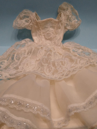 Vestido Da Boneca Barbie Noiva Moda Festa 1990 Estrela (Usado)