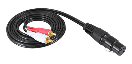 Cable De Audio 1.5m/5ft Divisor Estéreo Xlr Hembra A 2 Rca M