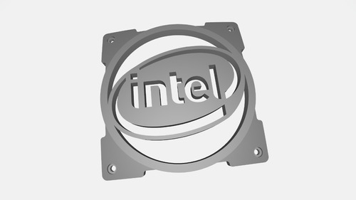 Rejilla Para Ventilador Cooler Fan 12cm Logo Intel
