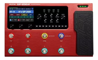 Pedal de efecto Valeton GP Multi-Effects Processor GP-200R rojo