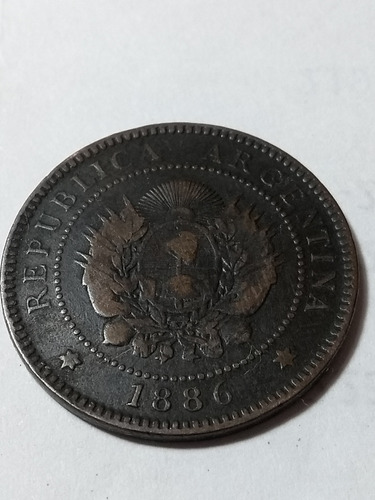 Moneda Argentina De Cobre 1 Centavo 1886