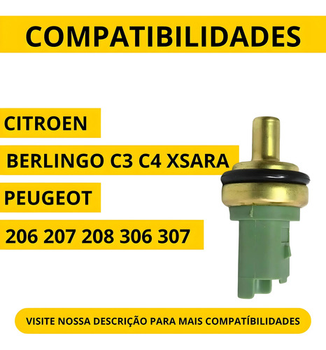 Sensor Temperatura C3 C4 206 207 307 308 408 Picasso Berling