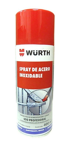 Limpiador En Aerosol De Acero Inoxidable Wurth 400ml