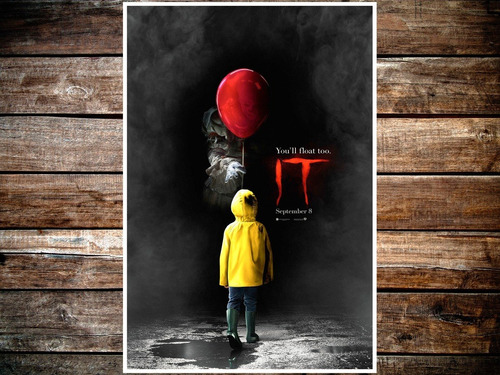 Poster De It Pelicula Stephen King 2017 47x32cm 200grms