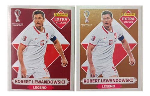 Figurita Extra Sticker Leyend Robert Lewandowski Mundial 