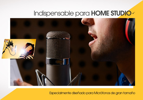 Soporte Microfono Araña Condenser Mic Shockmount Estudio Pro