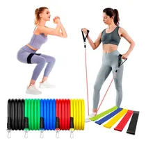Comprar Kit 5 Bandas De Resistencia Fitness C\u002F Manijas + Circulares