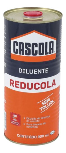 Cascola Reducola Diluente Solvente S/ Toluol Limpeza 900ml