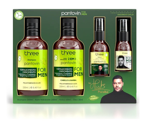 Kit Crescimento Pantovin For Men By Hulk