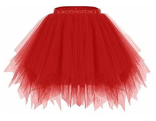 Falda De Tutu Rojo Para Las Mujeres 50 Faldas De 3bi6l