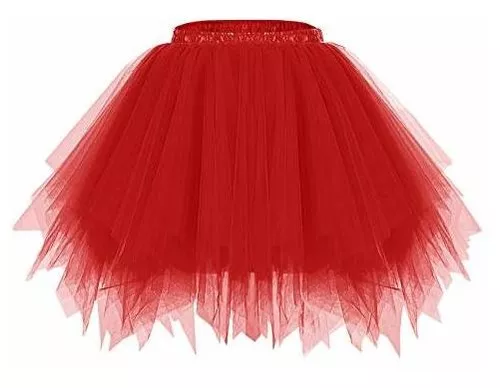 Las mejores ofertas en Tutu Faldas para mujer rojo