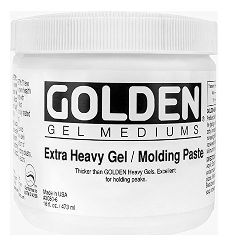 Golden Acryl Med 16 Oz Pasta De Moldeo Dura