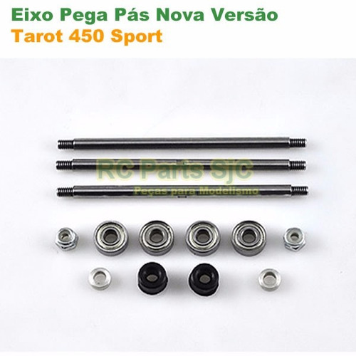 Eixo Pega Pás Nova Versão 3mm Tarot 450 Sport - Fytl45021-04