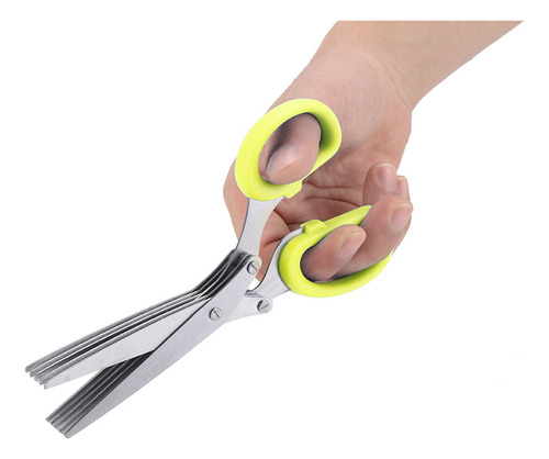 Tijeras De Cocina De 5 Capas De Acero Inoxidable