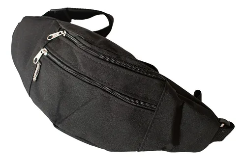 Riñonera de tela negra new arrivals