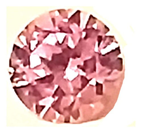 Piedra Rosa De Francia Facetada Diámetro 5,5 X 3,3 Mm