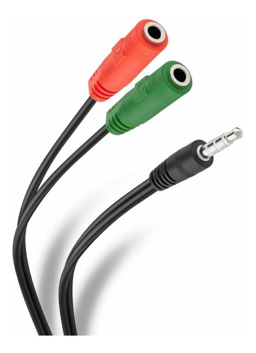 Cable De 2 Jack 3.5 Mm Estéreo A Plug 3.5 Mm Trrs 252-142