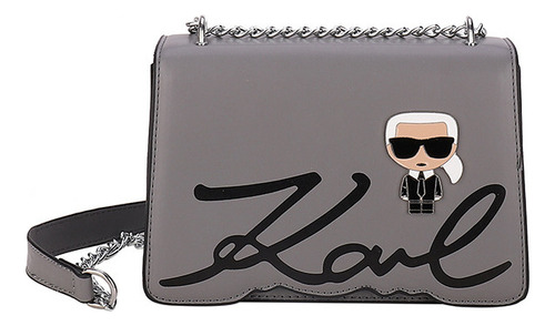 Bolso Bandolera Karl Lagerfeld Cadena Y Letras