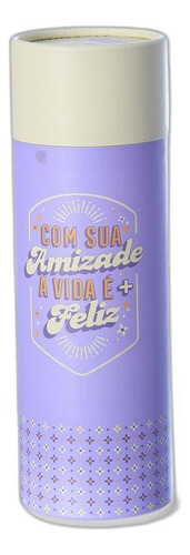 Garrafa Bubble 500ml Amizade Verdadeira Zona Criativa