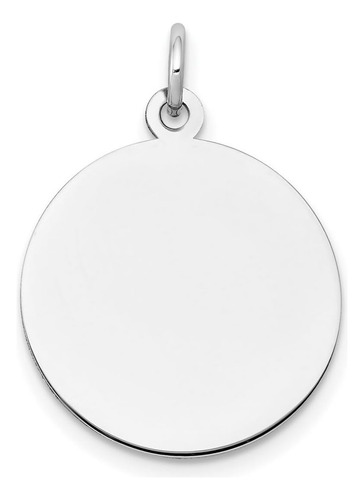 Collar Con Colgante De Disco Grabable Redondo De Calibre 035