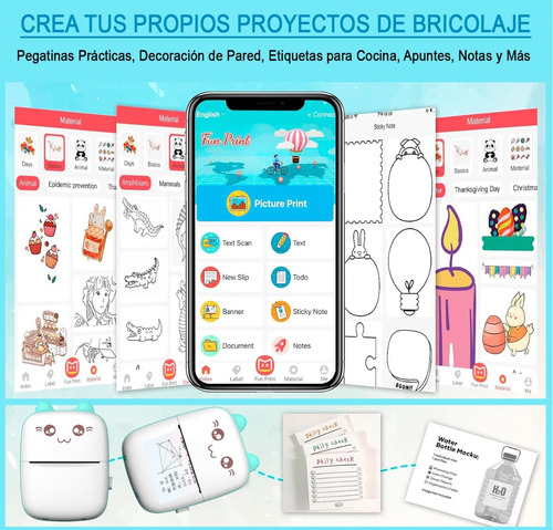 Papel Autoadhesivo X10u Para Mini Impresora 57mm X 2.7mts