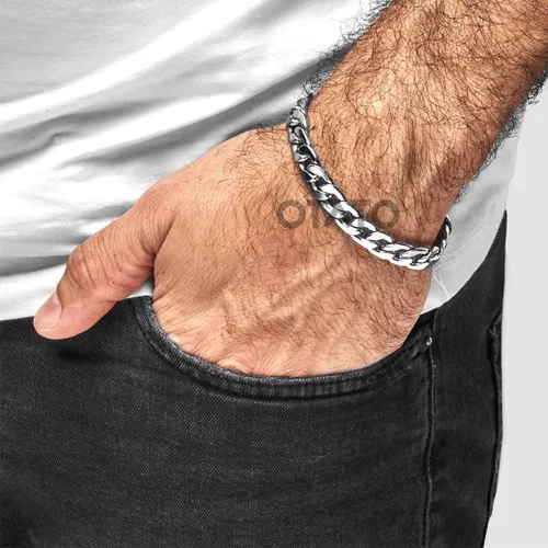 Casi muerto Terminología Padre fage Pulsera Hombre - Pulsera Cadena Eslabón Cubano - Pulsera Acero Quirúrgico -  Brazalete Hombre - Pulseras Hombre | MercadoLibre