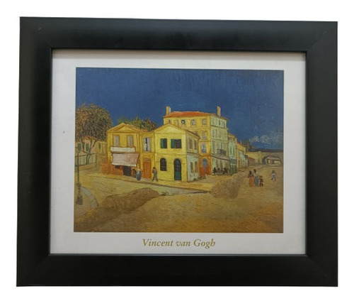 Van Gogh _ Casa Amarilla Enmarcado 30 X 25 Cms