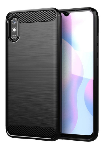 Funda Tpu Fibra Carbono Compatible Con Xiaomi Redmi 9a