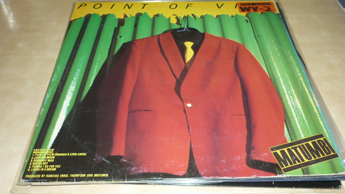 Matumbi Point Of View Vinilo Japon 10 Puntos Promo Insert