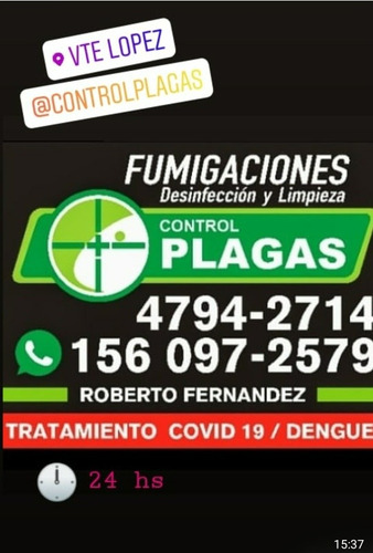Imagen 1 de 7 de Fumigaciones Fumigación 24 Hrs Zona Norte Caba
