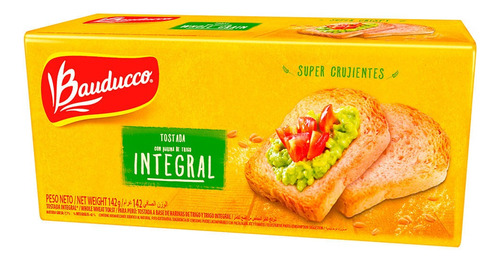 Tostadas Bauducco Integrales 142gr Origen Brasil - Pack X 3