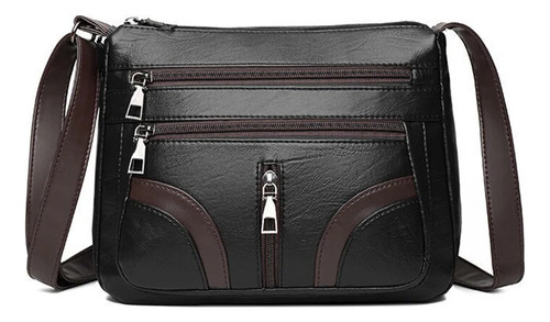 Bolso Cruzado Simple De Cuero Pu Para Mujer, Bolsa De Mano