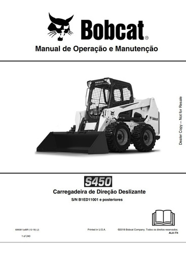 Manual De Operação E Manutenção Bobcat S450