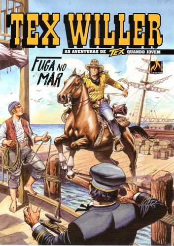 Tex Willer Nº 19 - Fuga No Mar - Editora Mythos - Caixa Mole - Bonellihq Cx195 U20
