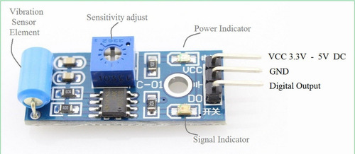 Pack X2 Modulo 420 Sensor De Vibración Sw420 Bola Tilt A0090