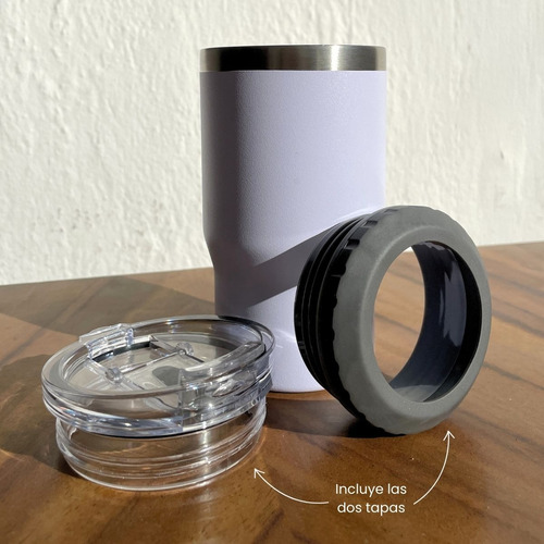 Termo Acero Inoxidable Porta-latas 355 Ml Doble Pared